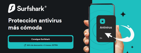 ¡Protección antivirus más cómoda con Surfshark!