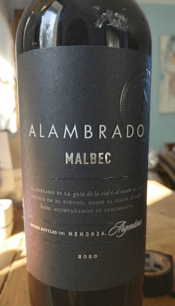 Botella de Alambrado malbec